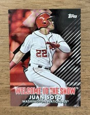 2022 Topps Baseball JUAN SOTO #WTTS-11 Welcome to the Show Insert Black SP /299