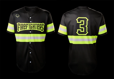 Hot Firefighters Savannah Bananas S-5XL Baseball Jersey Black