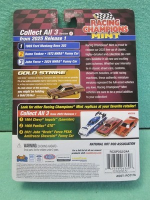 2025 Racing Champions Mint 1972 Pylmouth Cuda NHRA Funny Car GOLD