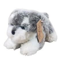 Aurora Miyoni Tots Plush Dog Schnauzer Puppy 11 Inch Gray Dog Puppy Stuffed Toy