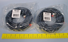 Lot of 2 Steren Dual RCA Stereo Cables, Blue, 25ft; 254-225BL