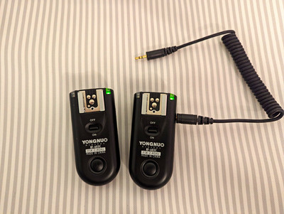 YONGNUO RF-603C 2,4GHz Funk-Blitzauslöser Set 2x Sender/Empfänger Canon