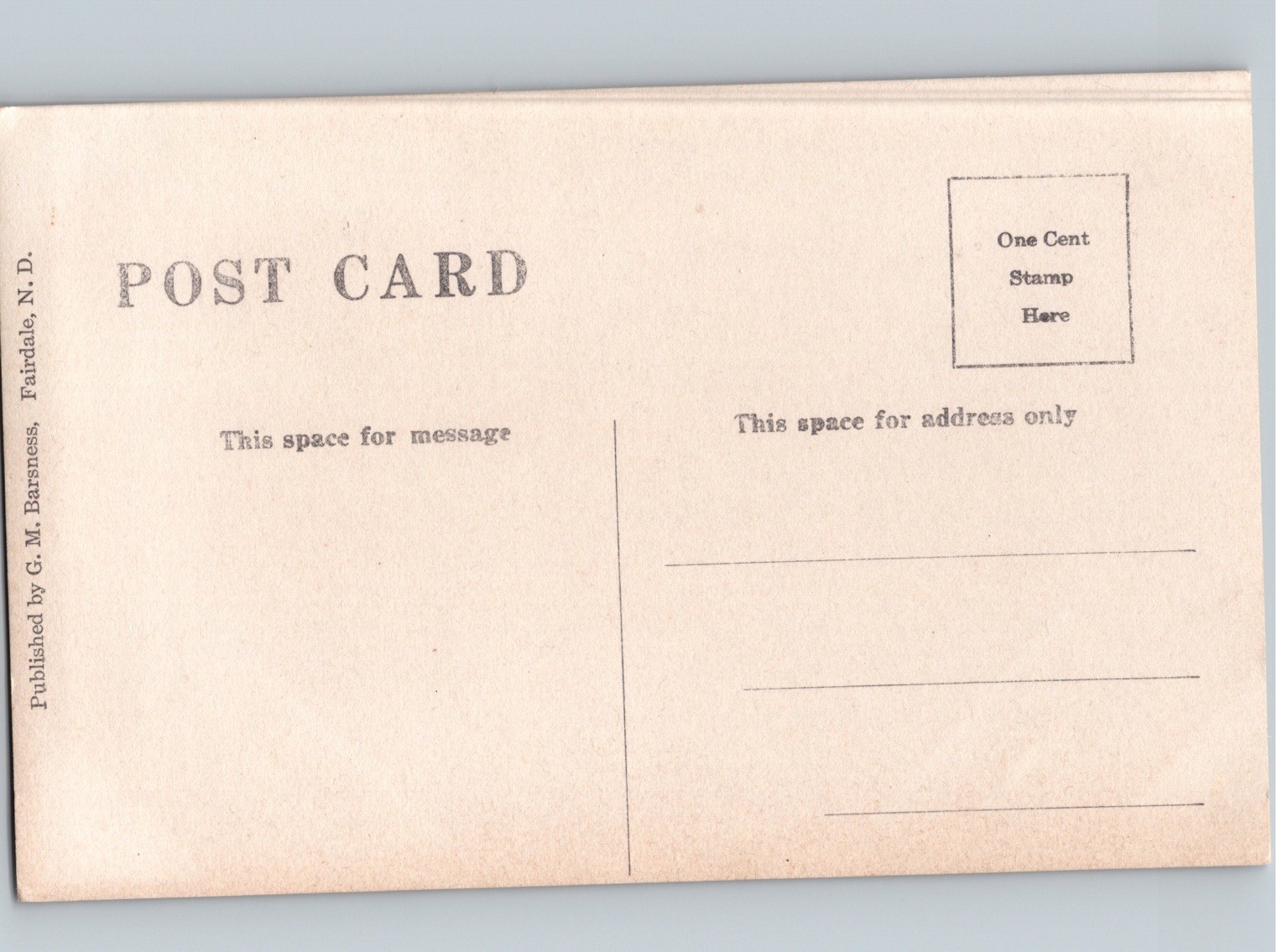 c1907 Snow Railroad Grain Elevators Depot Train FAIRDALE North Dakota ND RPPC