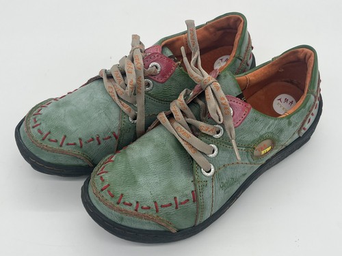 Zapatos de cuero cosidos a mano originales Times TMA Eyes para mujer EE. UU. 8,5 Alemania usados en excelente estado - Imagen 1 de 10