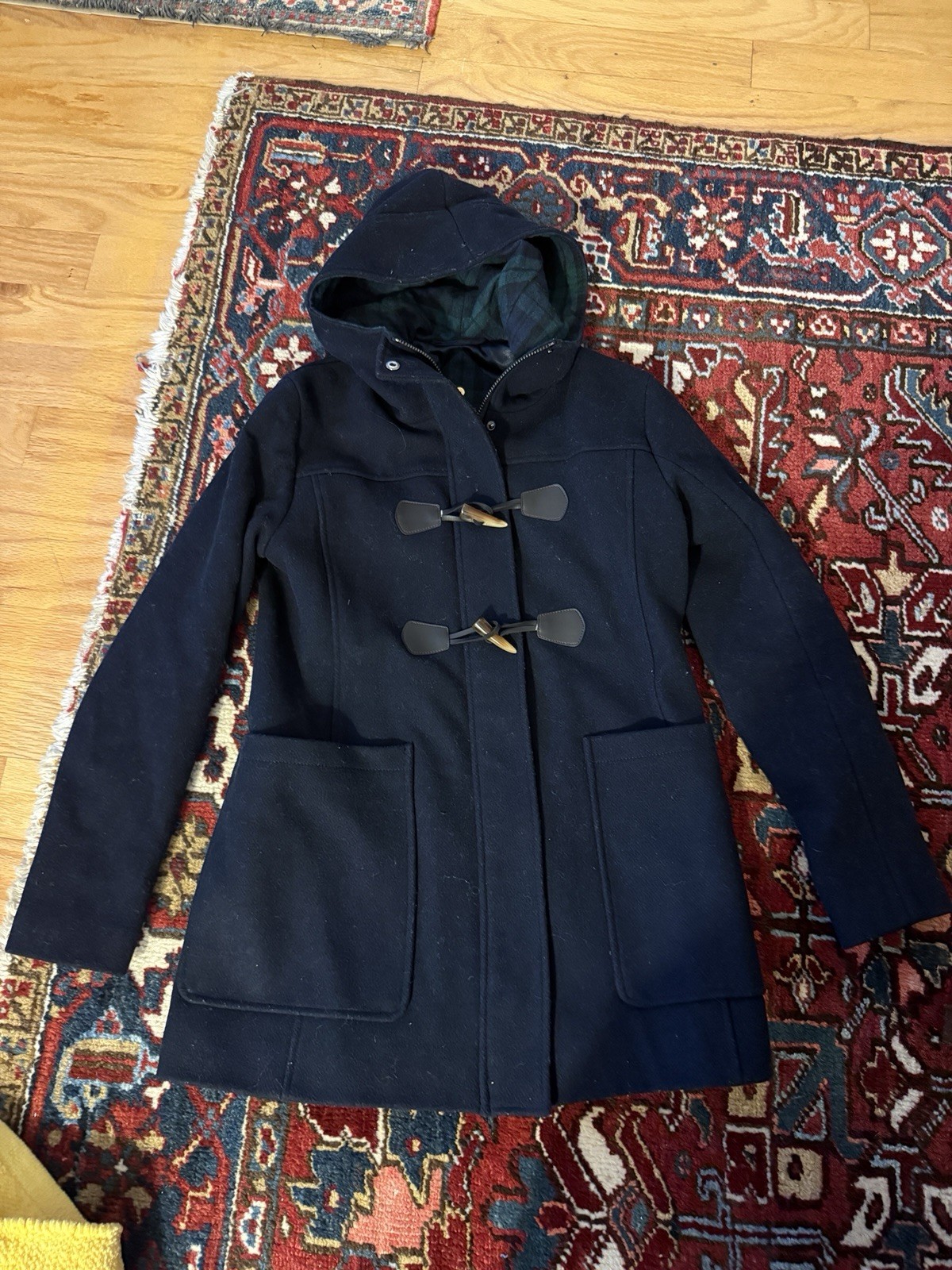 Pendleton Blue Duffle Coat Toggle Small Navy Wool… - image 1