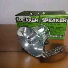 Vtg 2 Universal External Reflex Speaker Weather proof, Intercom, music or voice 