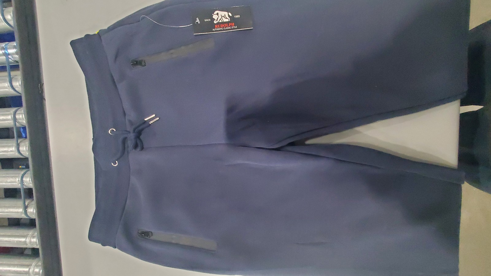 СПОРТИВНЫЕ БРЮКИ ДЛЯ БЕГА ТРУСЦОЙ RUDOLPH - РАЗМЕР M - ТЕМНО-СИНИЙ