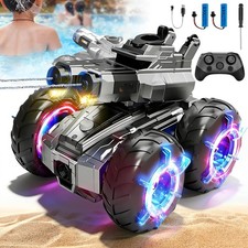 RC Amphibienfahrzeug Amphibien RC Auto 3-in-1 Amphibienfahrzeug Stunt für Strand
