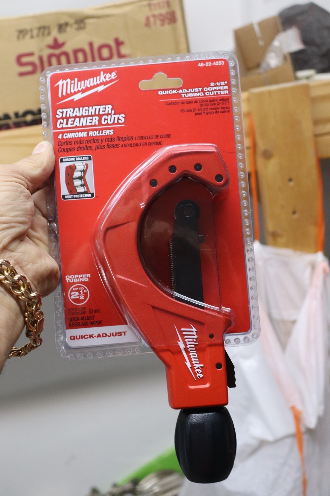 Milwaukee 48-22-4253 2-1/2" Quick-Adjust Copper Tubing Cutter