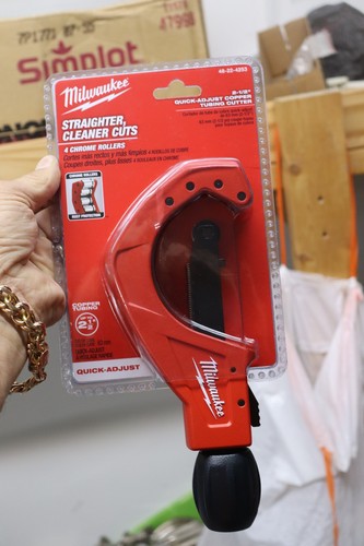 Milwaukee 48-22-4253 2-1/2" Quick-Adjust Copper Tubing Cutter