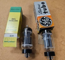 NOS UNUSED GENERAL ELECTRIC 6LW6 BEAM POWER OUTPUT AMPLIFIER TUBE & AMPREX TUBE