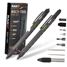 Multitool Pen - Multi-Tool Pens, LED 2 Count Pack of 1 Multitool Pen Set