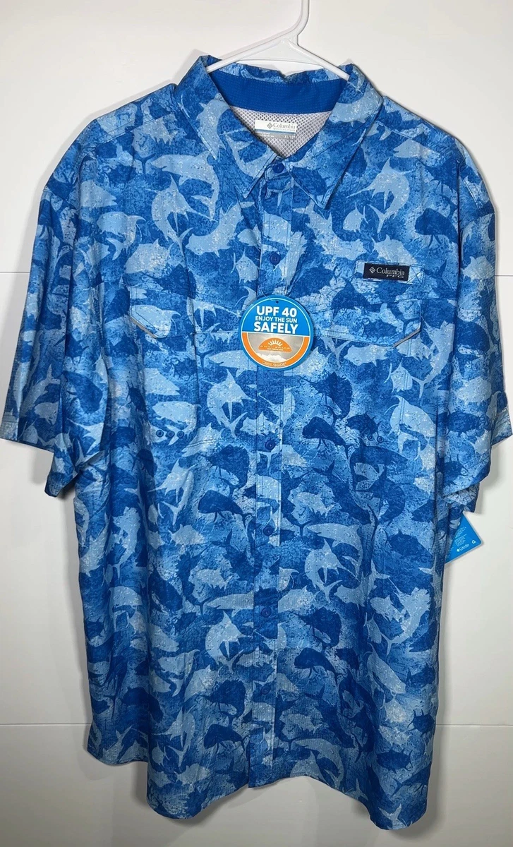 Chemise Columbia Homme T-shirt De Pêche Columbia PFG Fish Flag à