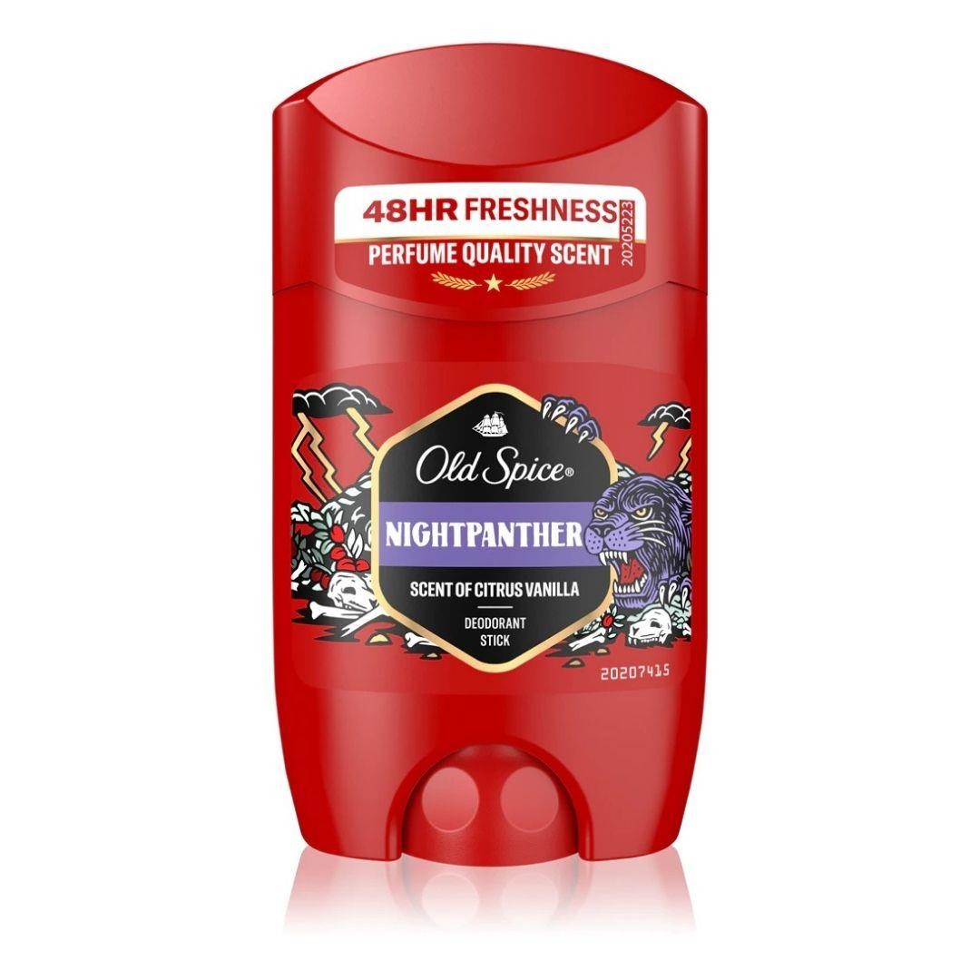 Old Spice Night Panther Deodorant Stick For Men 50 Ml, 48H Fresh, 0% Aluminium Salts, Anti-White Marks And Yellow Stains X6 - Image 2