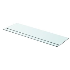 1/2x Shelves Panel Glass Clear Sheet Shelf Panel Ledge Multi Sizes vidaXL