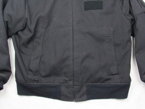 Gibson & Barnes Black Nomex Sentinel Bomber Flight Jacket Men's XL USA Made - Picture 3 of 17