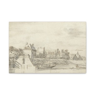 Jan Gabrielsz. Sonjé - Oude jachthaven te Amsterdam - Canvas Wall Art