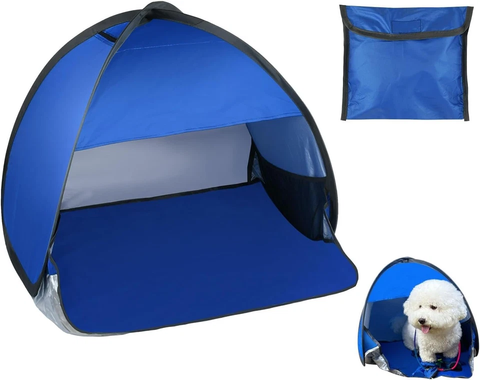 Tienda de campaña para mascotas refugio parasol portátil protección UV perro gato gato tienda Foto 3 de 4