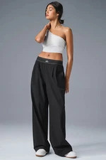 AIo Yoga Women's Low-Rise Straight-Leg Wide-Leg Pants Quick-Dry Clothes Trendy