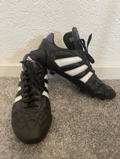 Retro Adidas Santiago Liga Football Boots US Size 9 EU 27.5cm Black Vintage 1996