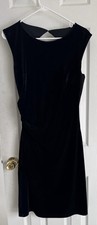 Apt. 9 Black Tie Little Black Dress Open Back Side Zip Fitted Size Small NWT