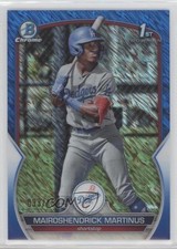 2023 Bowman Chrome Prospects Blue Shimmer Refractor Mairoshendrick Martinus 0s4t