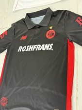 New Balance Toluca Soccer Jersey Black Red Toluca Football Shirt Size S