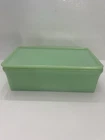 McKee Glass Jadeite Uranium 5” X 8” Refrigerator Dish with Lid