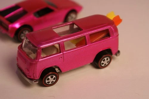 Restored Hot Wheels Redline - Rear Loading Beach Bomb - Hot Pink! Free Shipping!