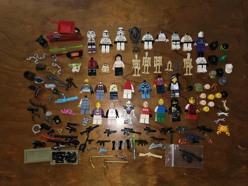 lego minifigures and accessories lot