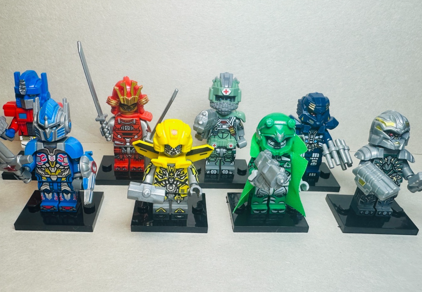 Custom Lego Transformers: The Last Knight Minifigures 8 Pack