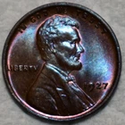 Brilliant Uncirculated 1927-P Lincoln Cent, Beautifully Toned specimen.
