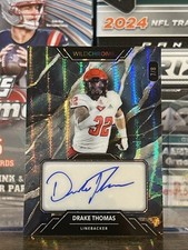Drake Thomas Wild Card Chrome Autograph Purple Wave WCM-A    7/8!