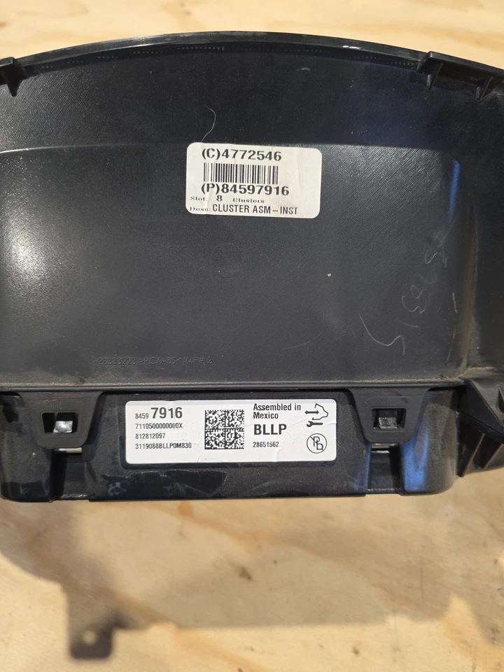 2018 Lt Chevy Silverado 1500 2500 Gas Cluster - Image 4 of 4