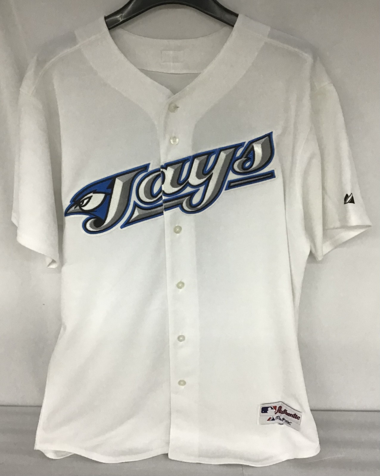Authentic Vernon Wells Toronto Blue Jays On-Field Pro Cut Majestic Jersey 48