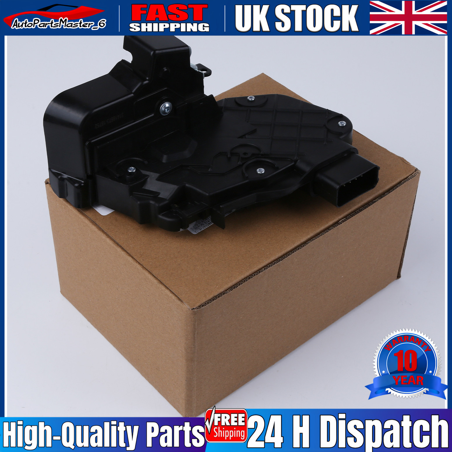 DOOR LOCK MECHANISM FRONT LEFT FOR VOLVO WITHOUT KEYLESS ENTRY 31416673 31416681 - Image 4