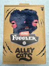 RARE Zuru Fuggler Alley Cats Cheeze Blue 9 Inch Plush Toy