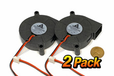 2 Pack 5015 Turbo Blower Fan 5V DC 50x15mm Radial Cooling Fan 3D Printer A9