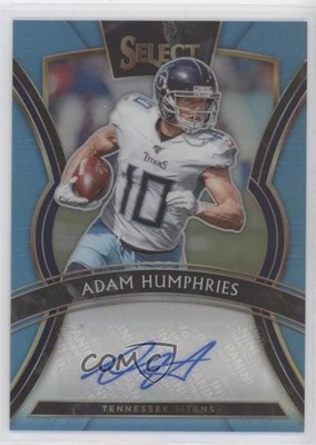 2019 Panini Select Signatures Light Blue Prizm 14/49 Adam Humphries Auto qr7