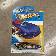 Hot Wheels 2012 New Models #10 Funny Side Up Clear Blue w/ 5SPs Funny Car