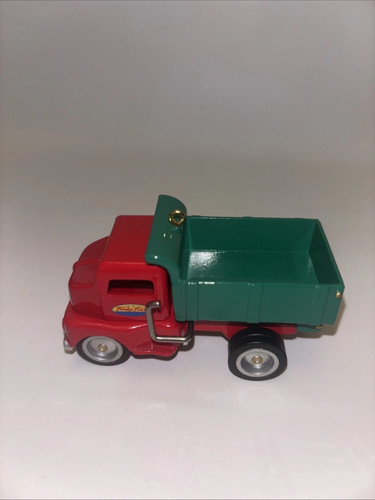 2000 Hallmark Keepsake Ornament Tonka Dump Truck Red /Green Die Cast Metal NIB - Picture 4 of 13