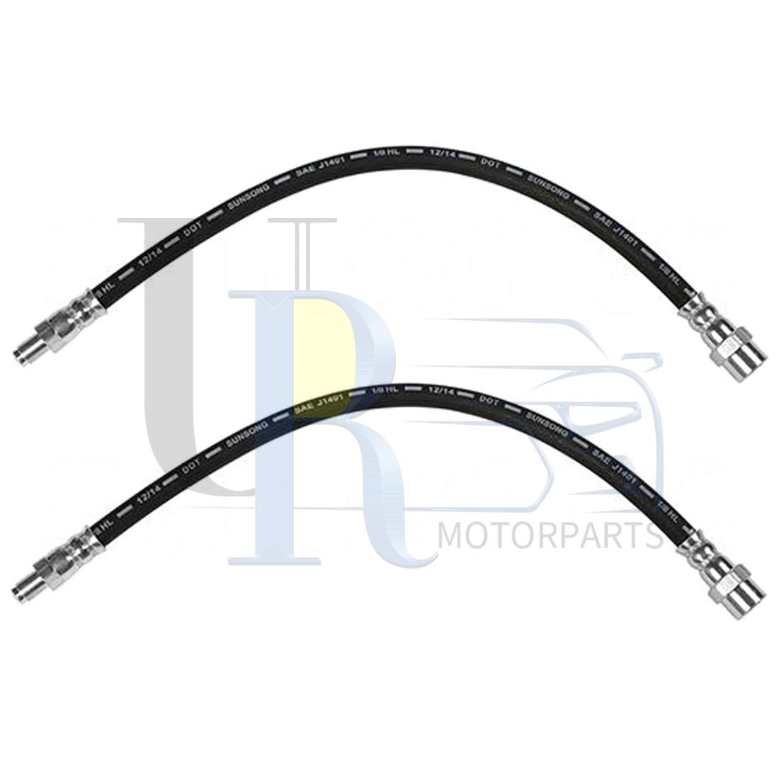 Brake Hydraulic Hose 2pcs Sunsong Front for 1984 1985-1989 Mercedes-Benz 190D