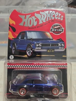 Hot Wheels 2022 RLC Exclusive 1972 Nissan Skyline H/T 2000GT-R Blue Patch & Pin