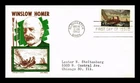 DR JIM STAMPS US COVER WINSLOW HOMER ARTIST FDC KEN BOLL CACHET CRAFT
