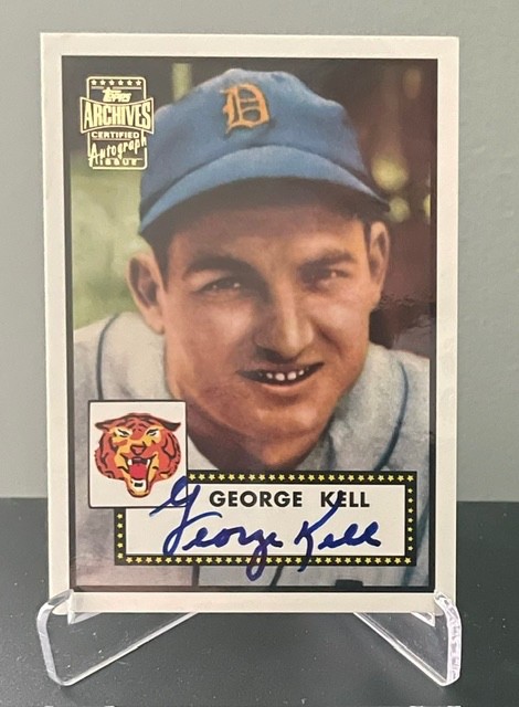 George Kell 2001 Topps Archives #246 TAA-12 Certified Issue Autograph
