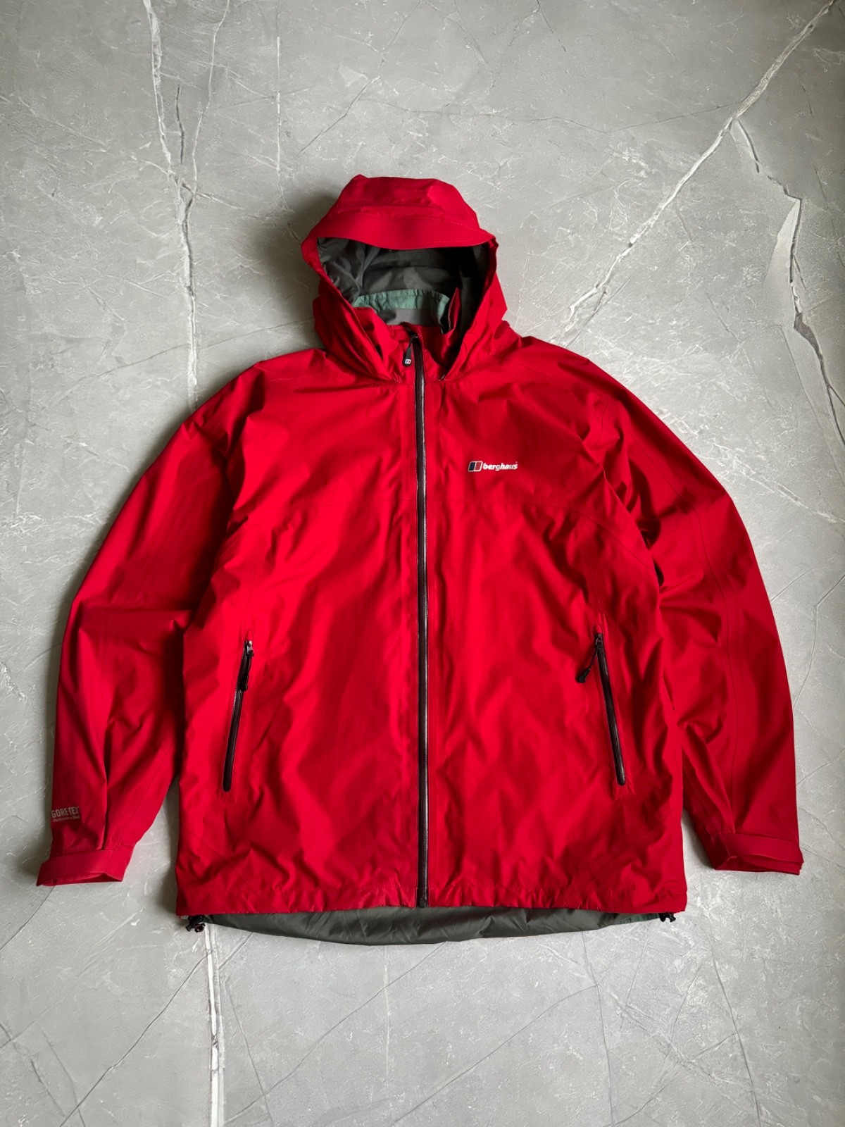 Berghaus Gore-Tex Perfomance Shell Hombres Cremallera Chaqueta con Capucha Exterior Talla XXL