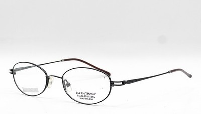 NEW ELLEN TRACY ET 298 MBLK BLACK AUTHENTIC EYEGLASSES 50-19