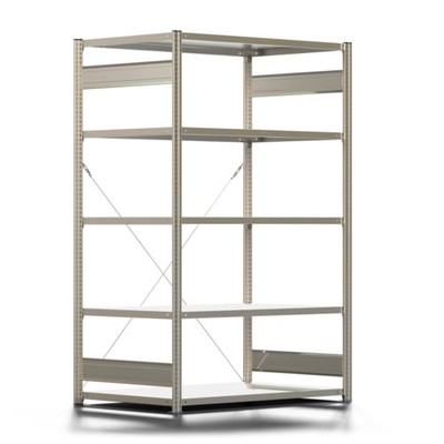 Fachbodenregal 250 kg 2000x1285x800 mm, erweiterbar, 5 Böden, Werkstattregal
