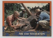 1993 Topps Jurassic Park Deluxe Gold The Sick Triceratops #28 1b9b
