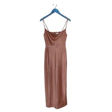BHLDN SACHIN + BABI Sedona Sunset Cali Satin Cowl Neck Maxi Gown Dress Size 2